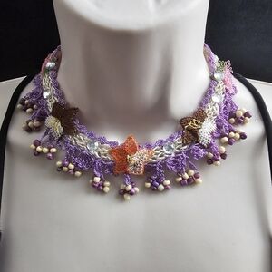 Handmade Turkish Oya Necklace